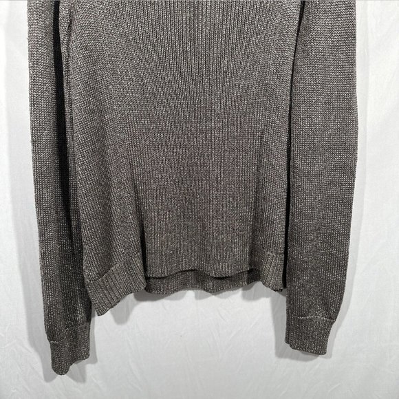 NWT $308 Eileen Fisher [ 2X‎ ] Metallic Ballet Neck Melange Sweater in Grey - Picture 8 of 10